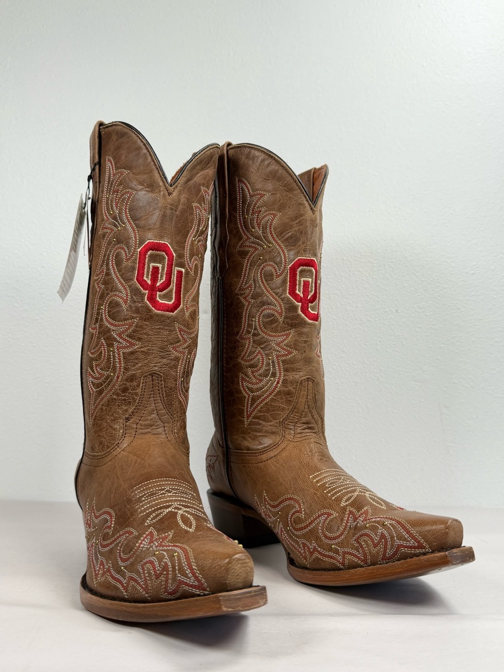 Vaccari Women’s Western Boots University of Oklahoma Size 10.5 B Sooners Leather